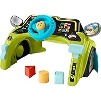 Fisher-Price Baby & Toddler Learning Toy Laugh & Learn Sit & Steer Driver Car Activity Center with Smart Stages for Ages 6+ Months