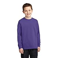 Youth Long Sleeve 100% Cotton T-Shirt