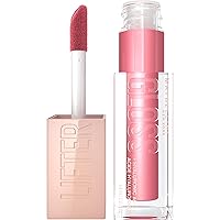 Maybelline Lifter Gloss, Hydrating Lip Gloss with Hyaluronic Acid, High Shine for Plumper Looking Lips, Petal, Warm Pink Neutral, 0.18 Ounce