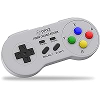 SNES Classic Mini Wireless Controller [Turbo Edition] Super Nintendo Cordless Gamepad Joypad