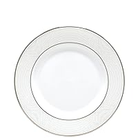 LENOX Opal Innocence Stripe Salad Plate, 0.70 LB, White