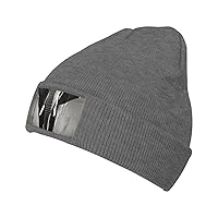 Unisex Beanie for Men and Women Black and White Elephant Knit Hat Winter Beanies Soft Warm Ski Hats