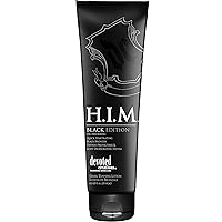H.I.M. Black Edition, Oil Absorbing Quick Penetrating Black Tan Lotion Bronzer, 8.5 oz.