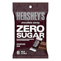 HERSHEY'S Zero Sugar Chocolate Candy Bags, 3 oz (12 Count)