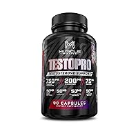 Testosterone Booster for Men – Max Strength Tribulus, Horny Goat Weed, Saw Palmetto, Longjack Tongkat Ali - Boost Stamina, Strength, Endurance, Energy, Vitality, & Muscle Growth – 90 Capsules