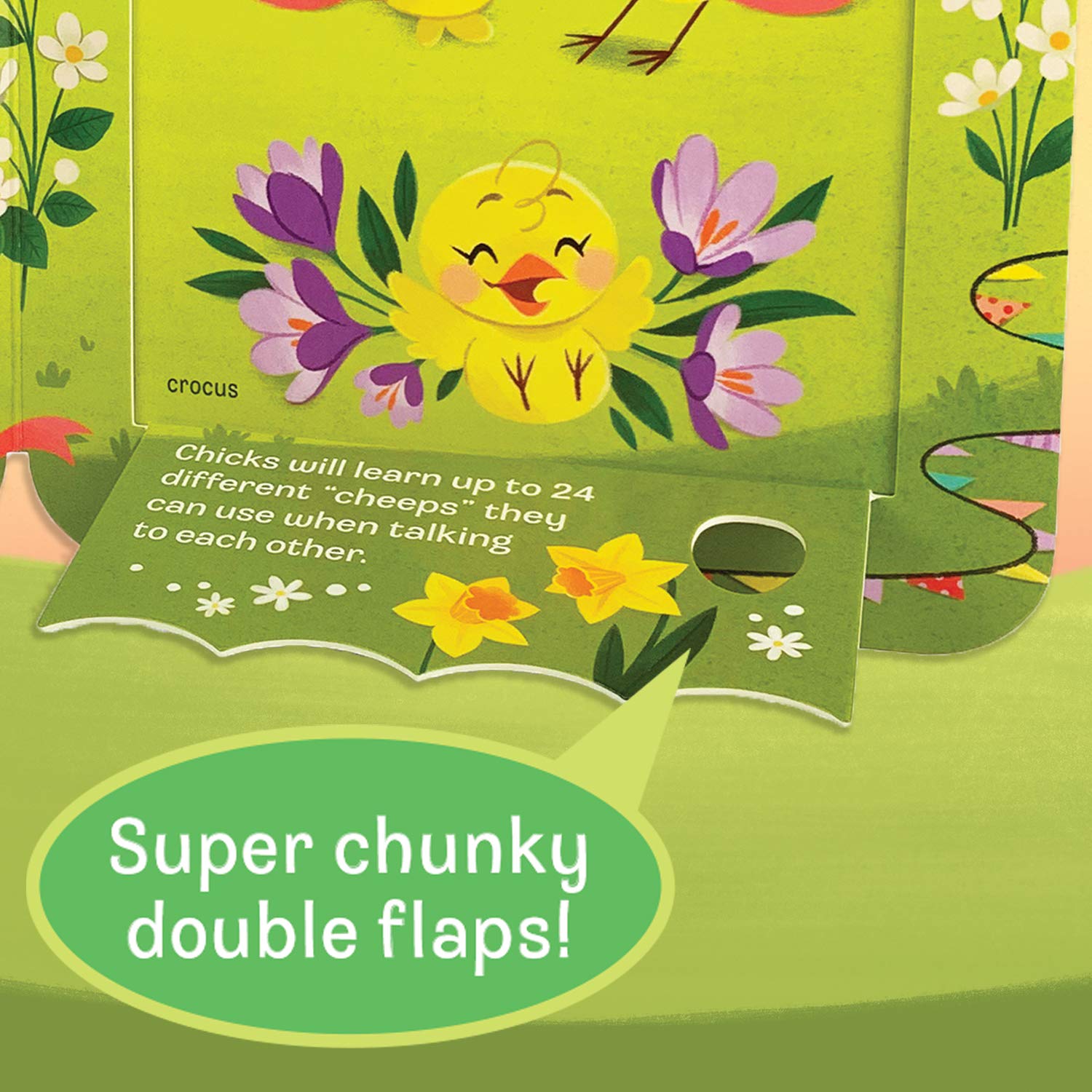 Peek-a-Flap Hop - Children's Lift-a-Flap Board Book Gift for Easter Basket Stuffers, Ages 2-5