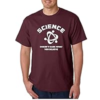 Science Doesn't Care What You Believe - Funny Science Men's T-Shirt