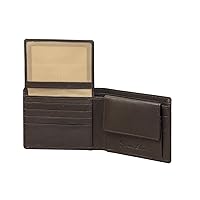 Sakkas Men's Leather Bi-fold Wallet -Id Windows/Card Slots with Gift Bag