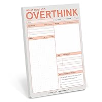 Knock Knock What (Not) to Overthink Pad: Daily Task Tracker Pad, 6 x 9-Inches