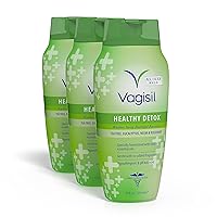 Vagisil Feminine Wash for Intimate Area Hygiene, Healthy Detox, All Over Body Wash for Women, Gynecologist Tested, Hypoallergenic and pH Balanced, 12 Fl Oz (Pack of 3)