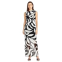 Donna Morgan Women's Plus Size Side Pleat Maxi Dress with Gathered Neck and Asymmetric Shoulders, Party Event Guest of