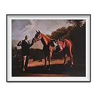 Tony Soprano and Pie-O-My Horse Painting Poster The Sopranos Race 18