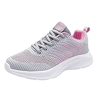 Womens Lightweight Running Shoes - Breathable Gym Shoes Slip-on Sneakers for Walking, Tennis, Casual Workout