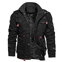 Mens Leather Jacket Heated Jacket Casual Winter Warm Top Blouse Thickening Coat Outwear Top Blouse Jacket