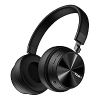 Bluetooth Headphones Noise Cancelling Over Ear Headphones 48Hrs Playtime,Wireless Headphones Built-in Microphone,Hi-Res Audio, Deep Bass, Memory Foam Ear Cups, for Travel Home Office