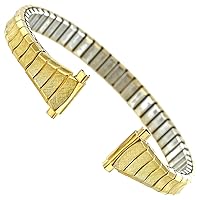 10-13mm Speidel Gold Stainless Steel Ladies Expansion Watch Band Reg 1740/37