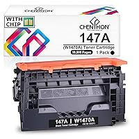 CHENPHON 147A with chip Compatible Toner Cartridge Replacement for HP 147A W1470A (10,500 Pages) for HP Laserjet Enterprise M610 M611 M611 M612 MFP M634 M635 M636 Printer [Black 1-Pack]