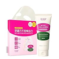 CKD Pore Elasticity Mask with Retino Collagen Small Molecule 5 Sheets & Retino Collagen Small Molecule 300 Pore Cleansing Foam