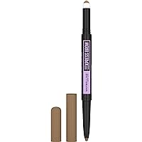 New York Maybelline Express Brow 2-in-1 Pencil and Powder, Blonde, 0.02 Fl. Ounce, 250 Blonde, 0.02 fluid_ounces (Pack of 2)