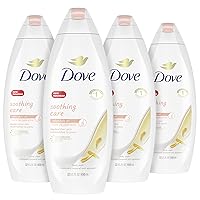 Dove Soothing Care Body Wash for Sensitive Skin with Calendula-Infused Oils Hydrates and Replenishes Skin Sulfate Free 22 oz 4 Count