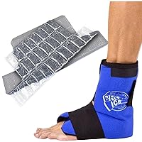 Pro Ice Cold Therapy Ankle & Foot Ice Wrap + Ice Insert Set for PI-501 Bundle