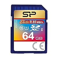 SP Silicon Power 64GB SDXC UHS-I Memory Card, Elite Series