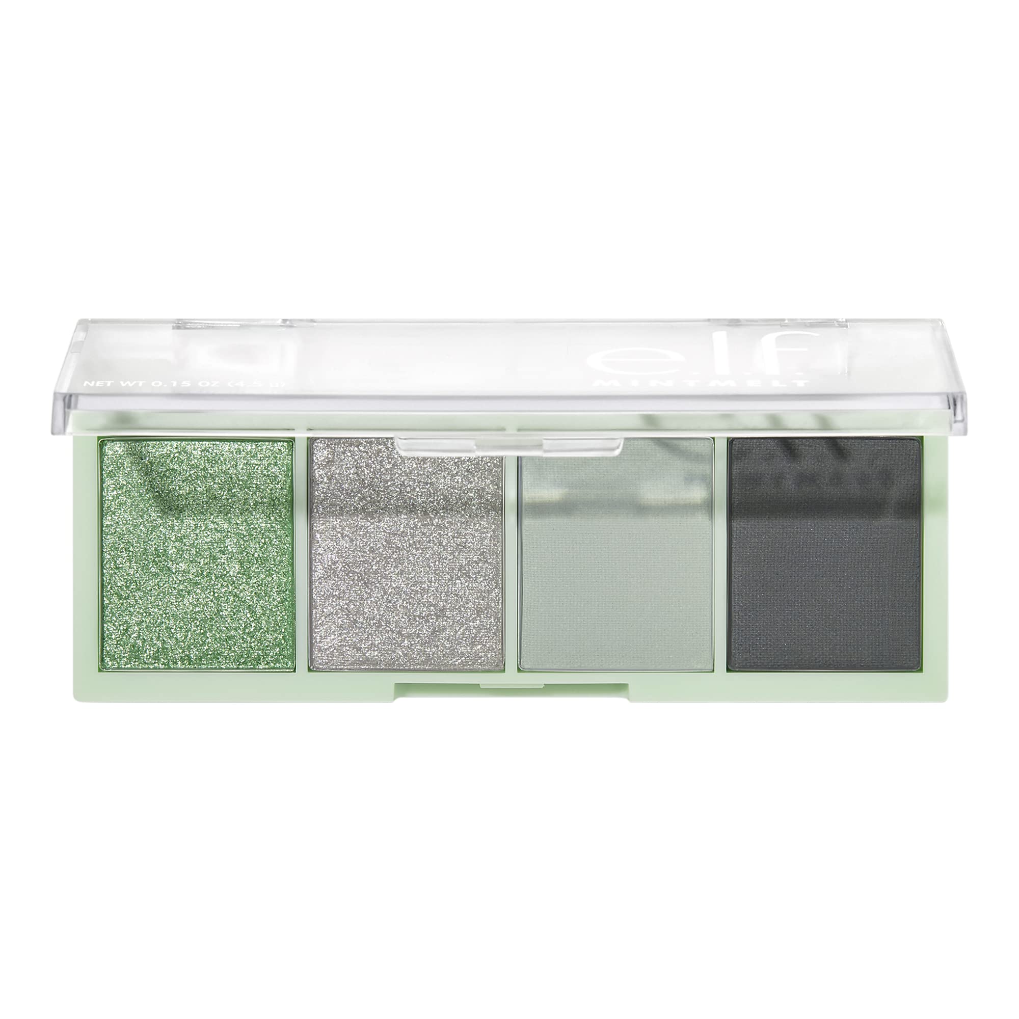 e.l.f. Mini Melt Eyeshadow, Pigment-packed, Eyeshadow Quad Featuring A Mix of Matte & Shimmer Shades, On-The-Go Size, Vegan & Cruelty-Free, Mint To Be