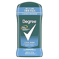 Degree Men Original Antiperspirant Deodorant 48-Hour Odor Protection Cool Rush Mens Deodorant Stick 2.7 oz, 2 Count