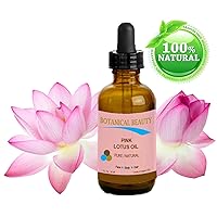 PINK LOTUS OIL Pure Natural 1 fl oz - 30ml. for Face, Skin, Hair, Anti Aging Face Oil, rich in natural source of Vitamin C by Botanical beauty