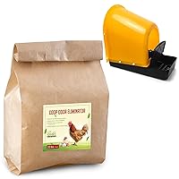 5 Pack Chicken Nesting Boxes Roll Away Egg Nest Box Plus Coop Odor Eliminator 20 lbs
