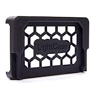 Left Side | LightCase - Durable Black Plastic Wallet Phone Case for The Light Phone 2 - Holds Up to 3 Credit Cards - Lightweight & Minimal - American Made