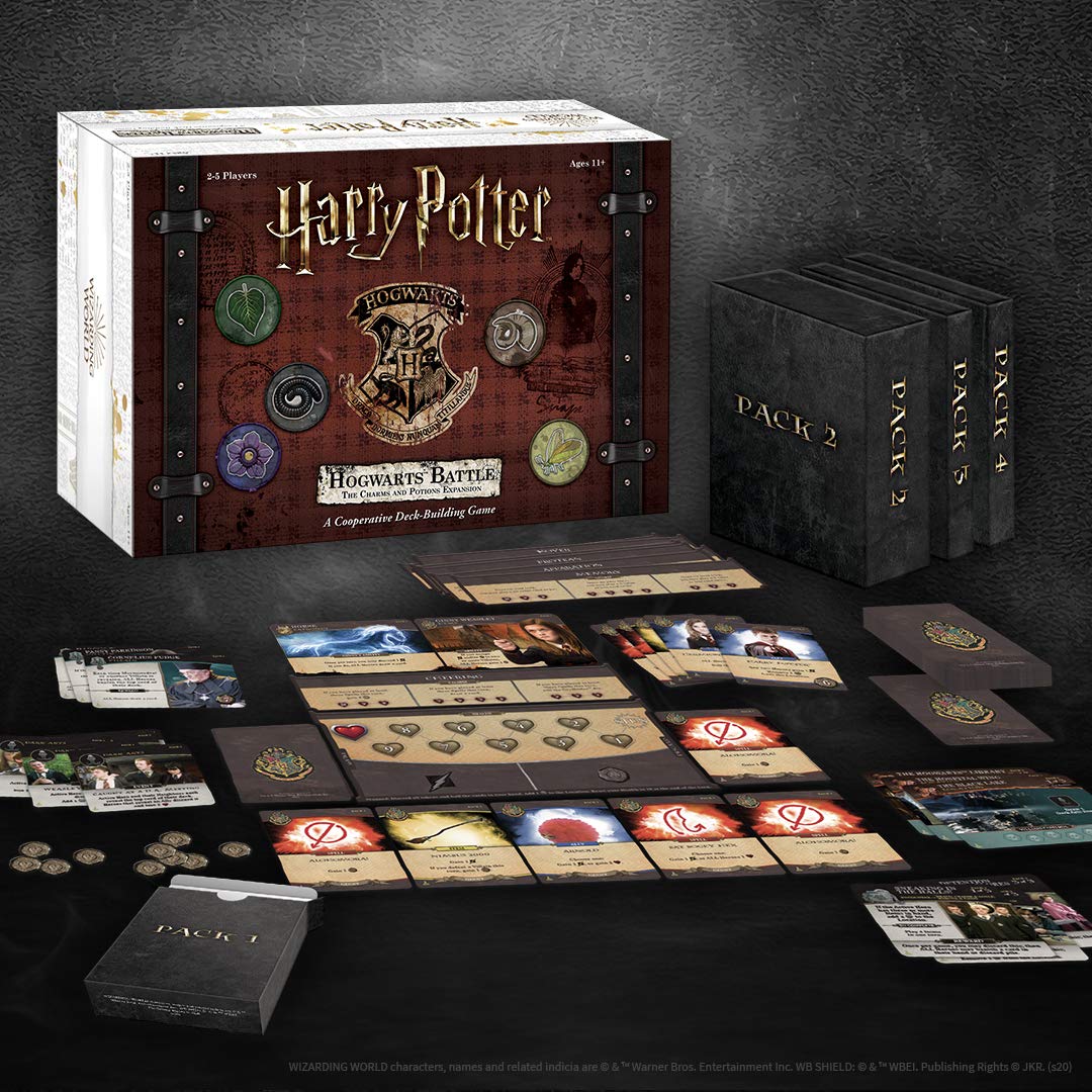 USAOPOLY Harry Potter: Hogwarts Battle - The Charms and Potions Expansion/Second Expansion to Harry Potter Deckbuilding Game/Featuring New Abilities & Cards/Officially Licensed