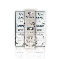 Instant Anti-Aging + Scar Removal with Salmon Placenta Extract| 1x NutraVita Marine Placenta Serum + 2x Marine Placenta Concentrate| Restore Collagen for Smooth & Clear Skin