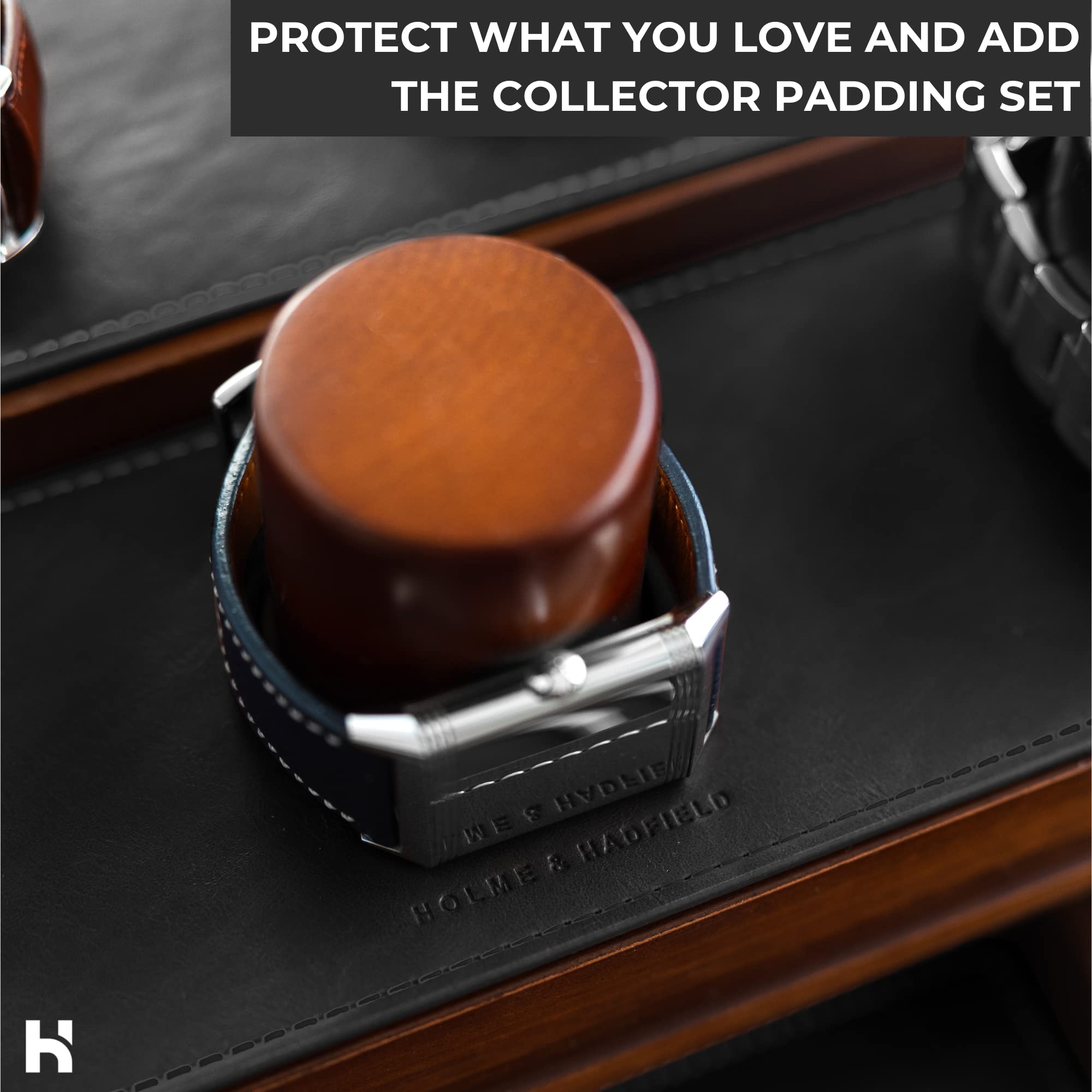 Holme & Hadfield The Collector with Vegan Leather Padding for Extra Protection and Luxurious Finish – Lifetime Assurance Included