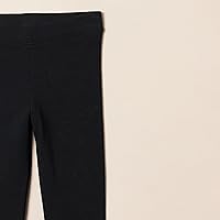 Amazon Essentials Little Girl's Girls' 3-Pack Leggings Pants, black/black/black, S (6/7)