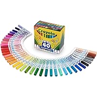 Crayola Ultra Clean Washable Markers, Broad Line Markers, Gifts, 40 Classic Colors
