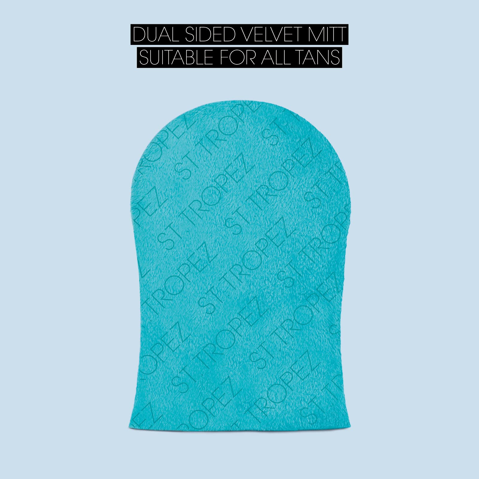 St.Tropez Double-Sided Luxe Velvet Applicator Mitt, Soft Self Tanning Mitt for a Flawless Finish, Waterproof Tanning Mitt for a Smooth and Even Self Tan, Ultimate Mitt for Self Tanner, 1 ct