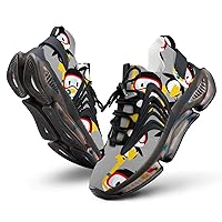 Dive Penguin1 Men's Running Shoes Lightweight Gym Workout Shoes Breathable Non Slip Sneakers for Women