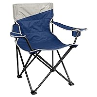 Coleman Big-N-Tall Quad Chair with Cup Holder & Side Pocket, Water-Resistant Oversized Camping Chair Supports up to 600lbs, Great for Tailgating, Camping & Outdoor Use, Carry Bag Included