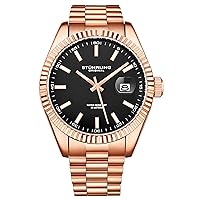 Stuhrling Original Watches for Men - Lineage Analog Dress Watch Mens Quartz Watch Watch Stainless Steel Bracelet Wrist Watch Luminous Hands and Markers - Mens Watch Collection
