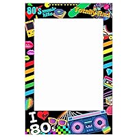 I Love 80s Photo Booth Frame Photobooth Props Not Pre-Cut for Easy Mounting by Self 36x24inch