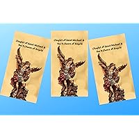 3 Pack Chaplet of Saint Michael & the Nine Choirs of Angels Trifold Prayer Cards