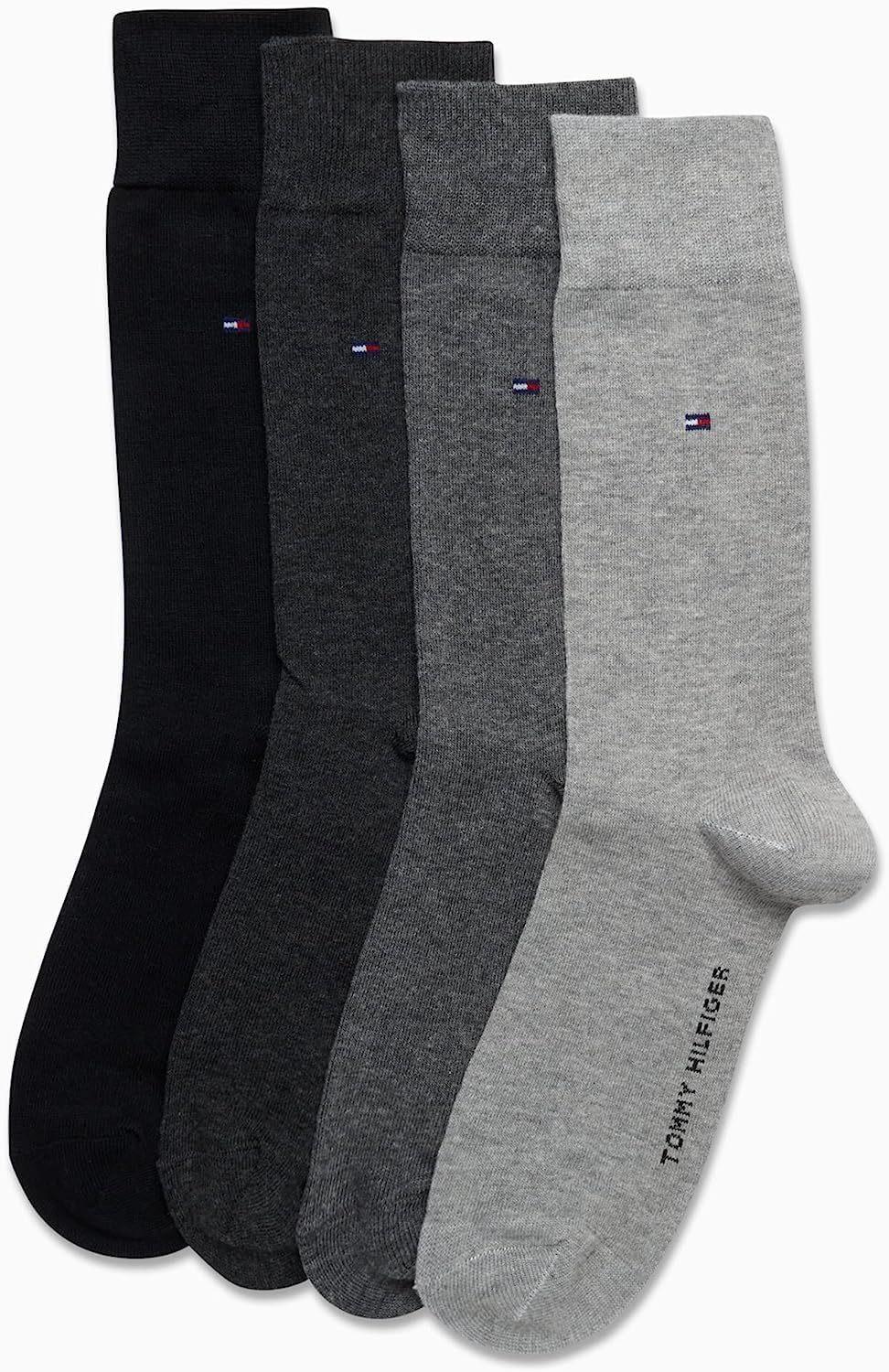 Tommy Hilfiger Men's Dress Socks - Lightweight Comfort Crew Sock (4 pack)