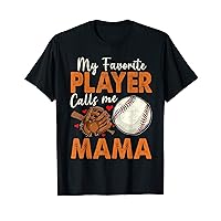 My Favorite Player Calls Me Mama Baseball Heart T-Shirt