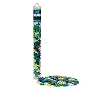 PLUS PLUS - Earth Mix - 70 Piece Tube, Construction Building Stem/Steam Toy, Kids Mini Puzzle Blocks