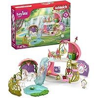 bayala, Fairy and Unicorn Gifts for Girls and Boys, Glittering Flower Dollhouse with Fairy, Unicorn, and Accessories, Ages 5+