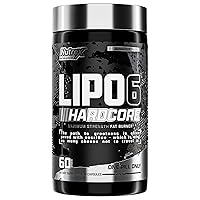 Lipo-6 Hardcore Supplement, Supports Metabolism & Energy, Dietary Capsules – 60 Count