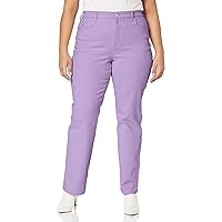 Gloria Vanderbilt Women's Amanda Classic High Rise Tapered Jean, Sweet Violet, 10