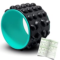 Trideer Back Roller & Back Stretcher, Back Pain Relief Products, Yoga Wheel for Back to Muscle Release & Spine Stretch, Foam Roller for Back Cracking Device - 7.5