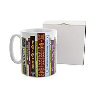 Ginger Fox - Book Lovers Novelty Ceramic Coffee Mug. Microwave-and-Dishwasher-Safe Gifts for Book Lovers and Writers. Fun Gifts for Women and Men. Gifts for People Who Like to Read. 400 mL